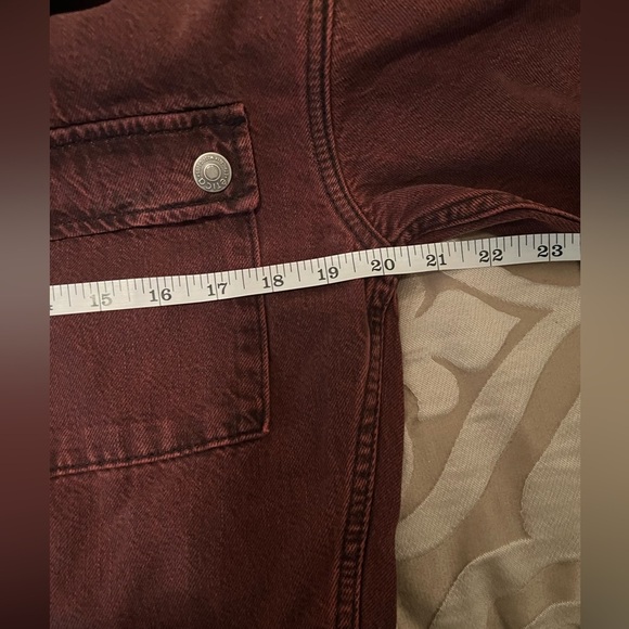 Etica Larsen Utility Jumpsuit, size Medium, red washed denim. NWOT - Picture 12 of 16